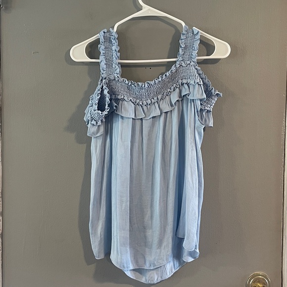 Anthropologie Sky Blue Sleeveless Blouse Size XS‎ - Picture 7 of 8